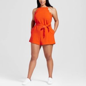 Victoria Beckham for Target Scalloped Trim Romper. Size XL
